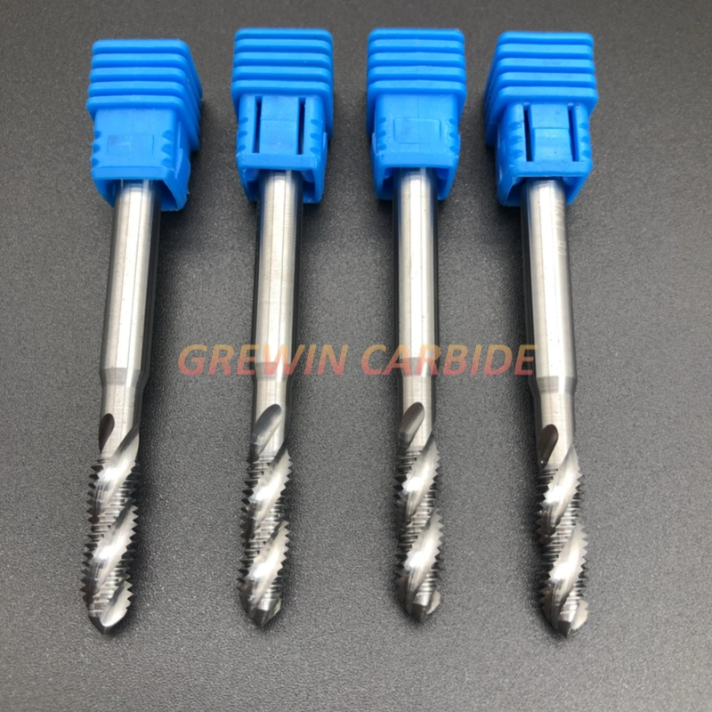 Grewin-Direct Sale Good Price Tungsten Carbide Tap Spiral Flute Groove Screw Taps