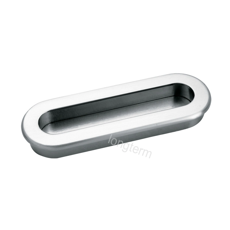 Round and Safe Zinc Alloy Concave Furniture Concealed Cabinet Handle