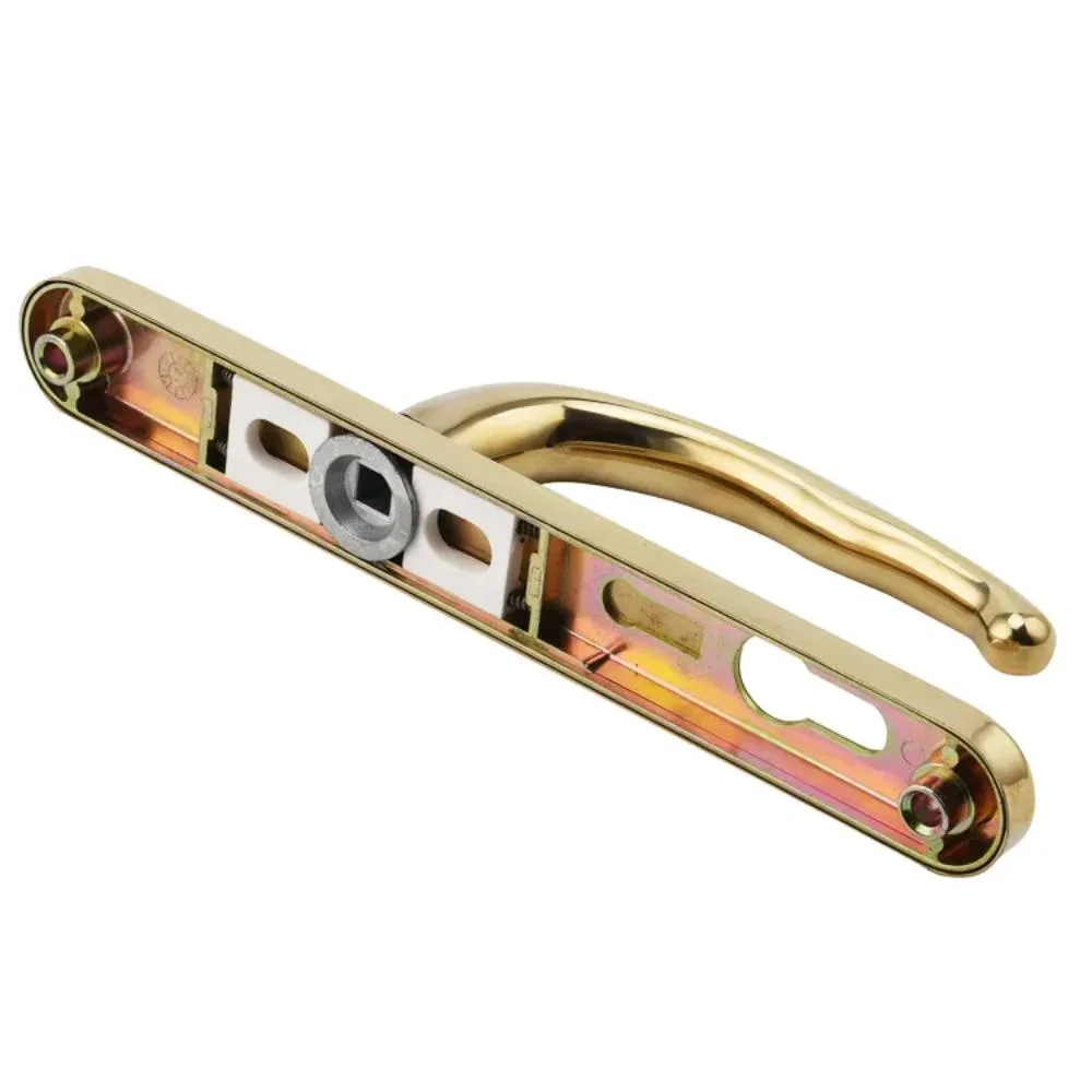 Manufacturer Golden Surface Plating Zinc Alloy Die Casting Parts Door Handle