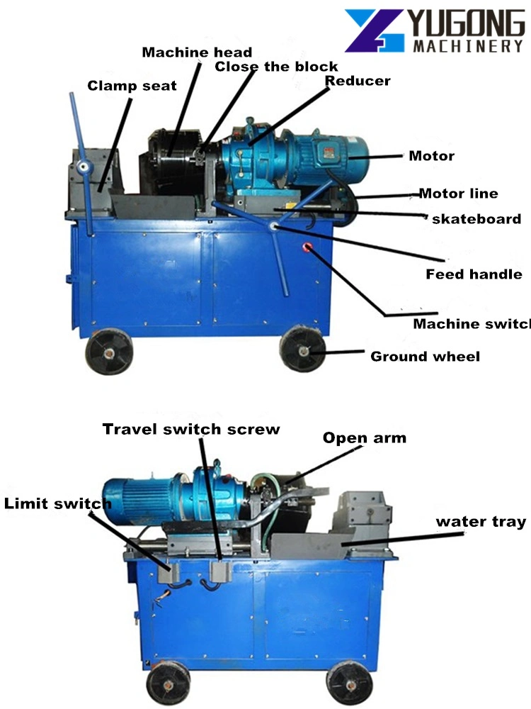 Thread Rolling Rod Threaded Roller Bar Parallel Rebar Threading Machine Price