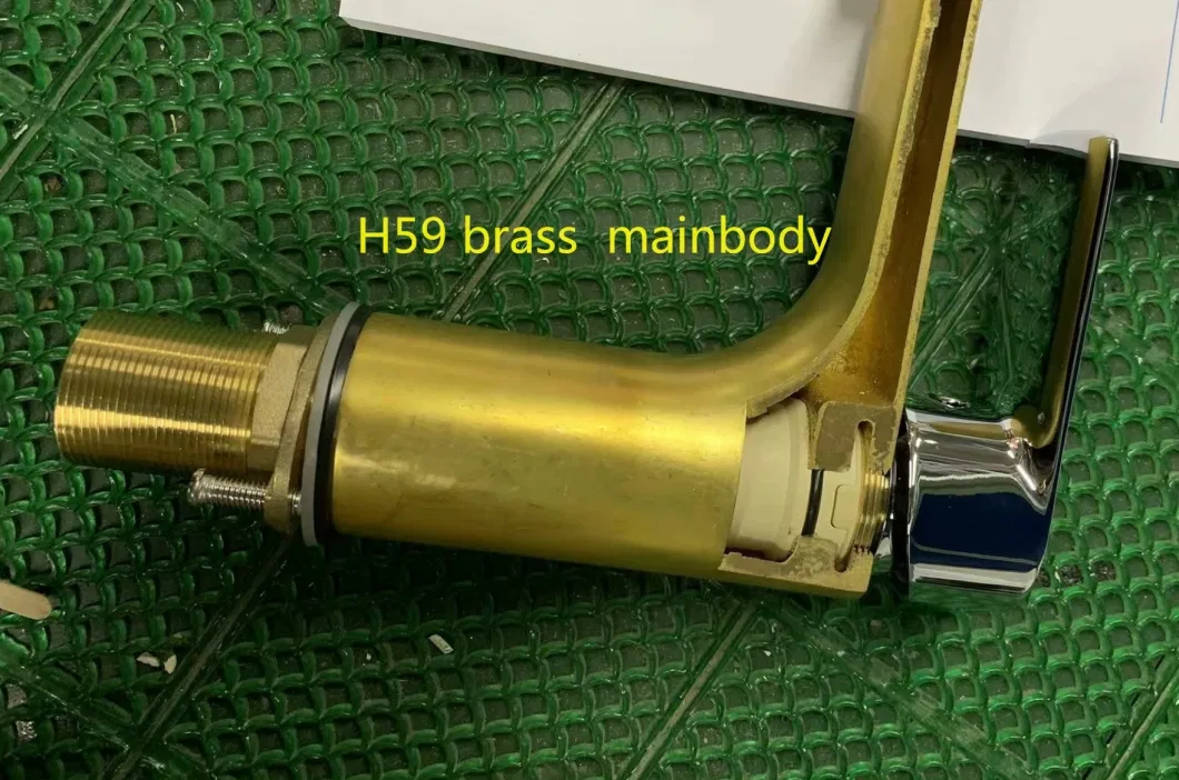 Bathrooms Brushed Gun Metal Basin H59 Brass Water Tap Mixer