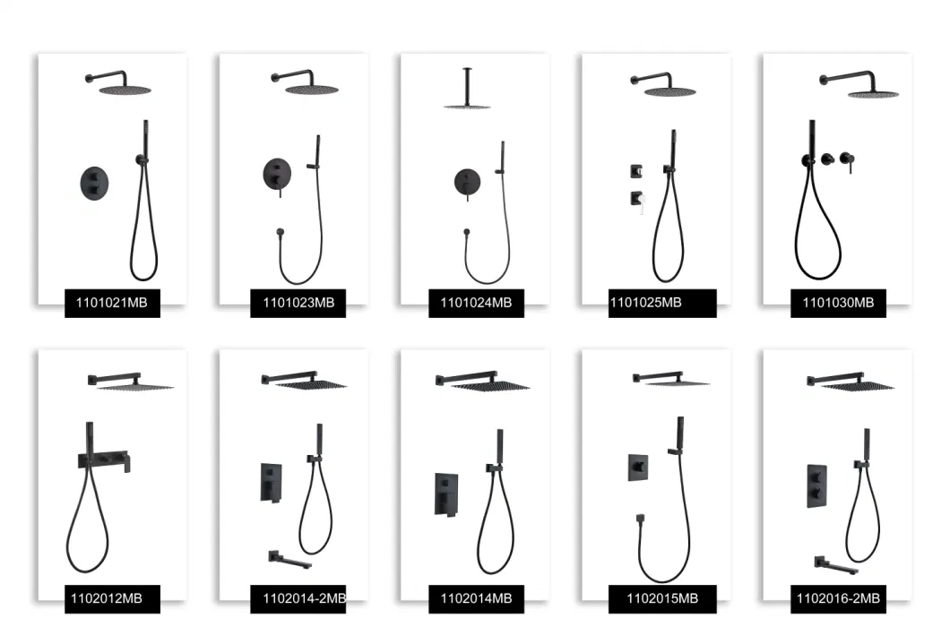 Landonbath Pressure Balance Valve Upc Watersense 3 Spray Modes Filtered Bathroom Shower Faucet Set