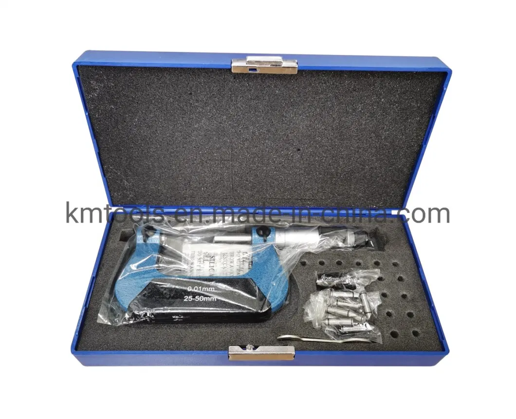 Ratchet Stop 25-50mm Screw Thread Micrometer Gauge Tools