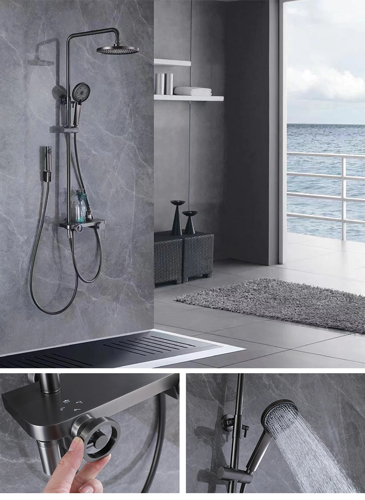 Bathroom Stainless Steel Sanitaryware Shower Set with Faucet