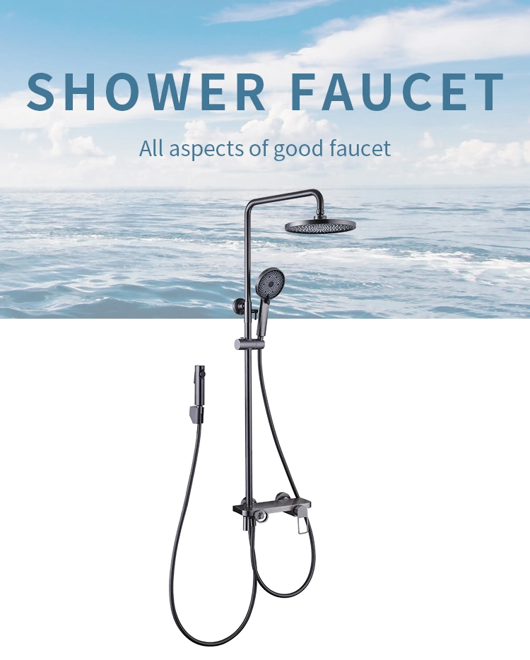 Bathroom Stainless Steel Sanitaryware Shower Set with Faucet