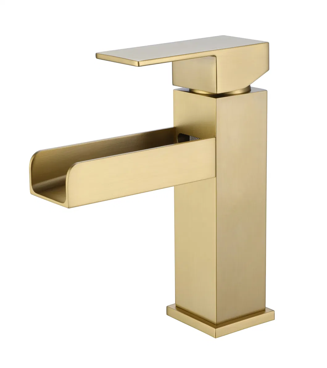 Bathrooms Brushed Gun Metal Basin H59 Brass Water Tap Mixer