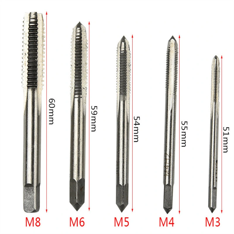 Spiral/Straight Flute HSS M2 M35 Screw Taps Threading Taps Stainless Steel Metal Inox Machine Tap