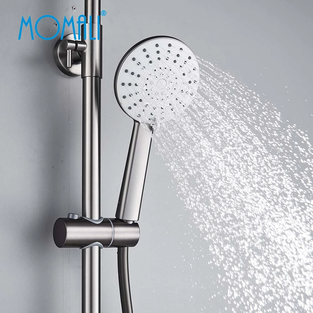 Momali Faucet Water Tap Bathroom Accessories Gun Color Thermostatic Fashion Shower Enclosuresimple Modem Sanitary Ware Shower Column Shower Set