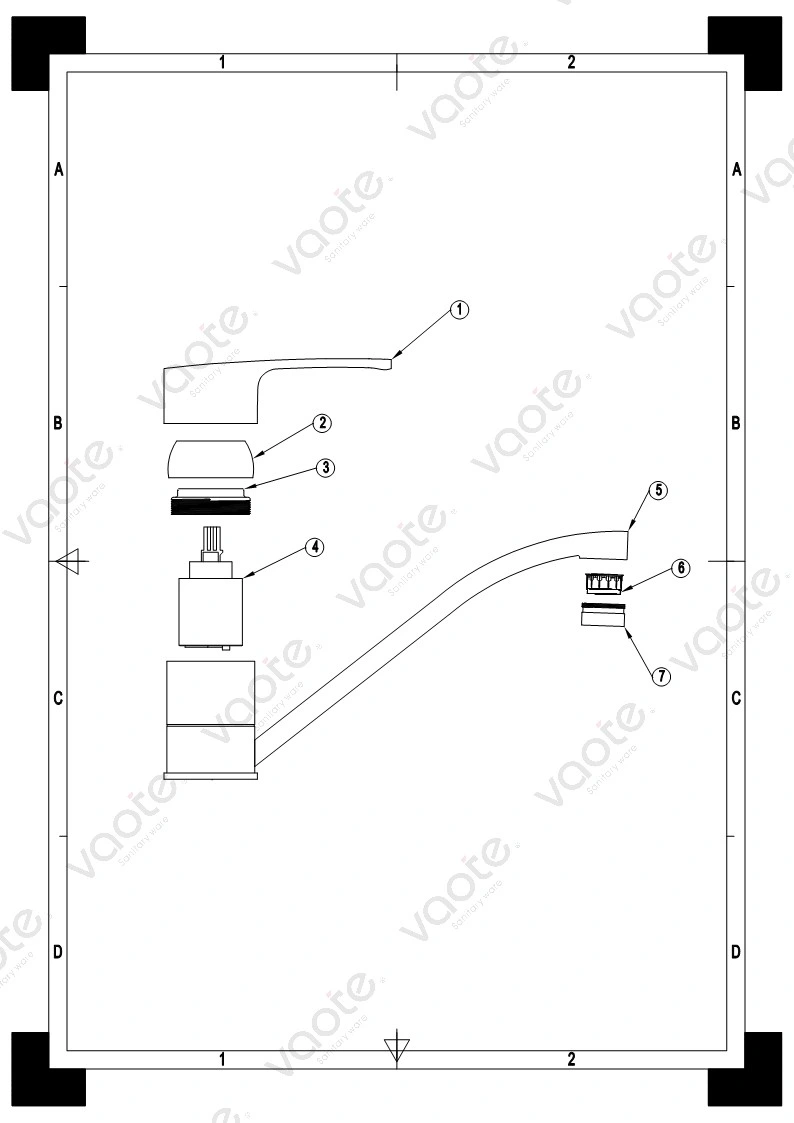 High Quality Big Body Swivelling Spout Kitchen Sink Mixer Faucet