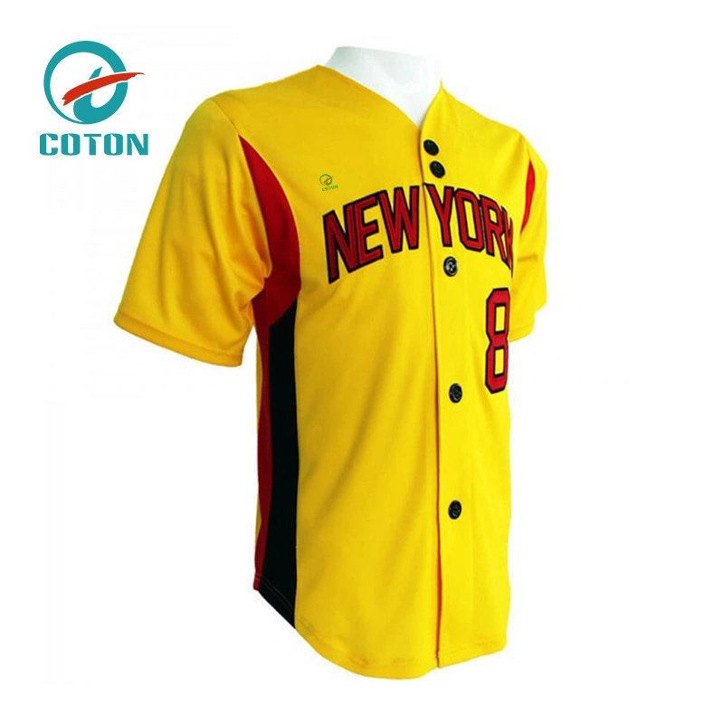 Custom Dye Sublimation Printing Cheap Wholesale OEM Jerseys New York Best Selling Touch Baseball Uniform