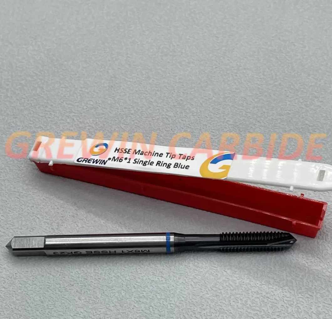 Grewin-High Quality Hsse/M35 Screw Tap Machine Taps M6*1 for Through Hole