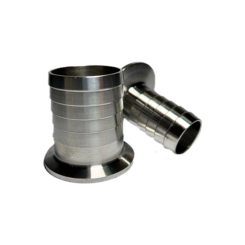 High Strength 304 Stainless Steel Pipe Fitting Hose Nipple Thread Clamp