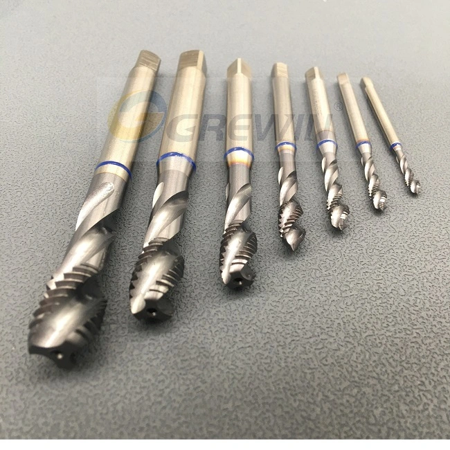 HSS M35 Taps Size From M3 to M12 Tiain Coated Spiral Point Drill Tap DIN