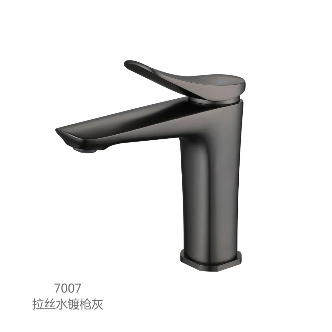 Round Copper Body Cost-Effective Ceramic Spool Hot and Cold Gun Gray Underbasin Tap