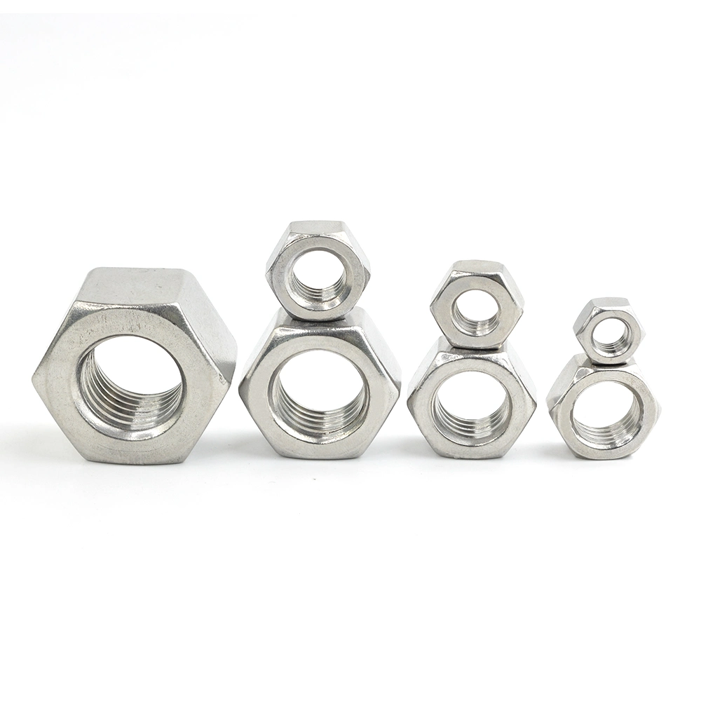 Stainless Steel 304 316 DIN934 Nut Inox A2/A4 ANSI/ASME B18.2.4 Hex Nuts