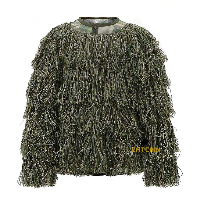 Camorish Ghillie Suit, 3D Camouflage Hunting Apparel Camouflage Camo Tactical Hunting Forest Woodland Ghillie Suit for Hunting, Shooting