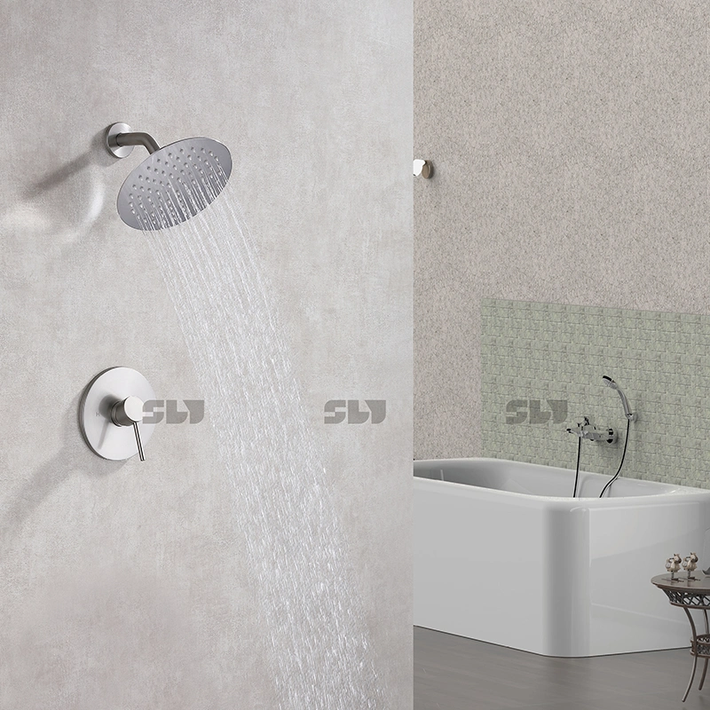 Sly Brushed Gun Metal Single Function Hiden Shower Mixer Tap