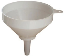 1 2/3 Quart Dark Red Double Capped PE Plastic Funnel