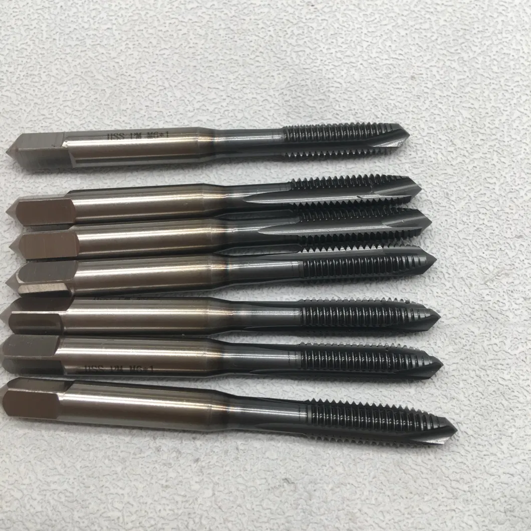 ISO High Quality Cutting Tools Machine Tap HSS Straight Flute Taps for Creating Screw Thread