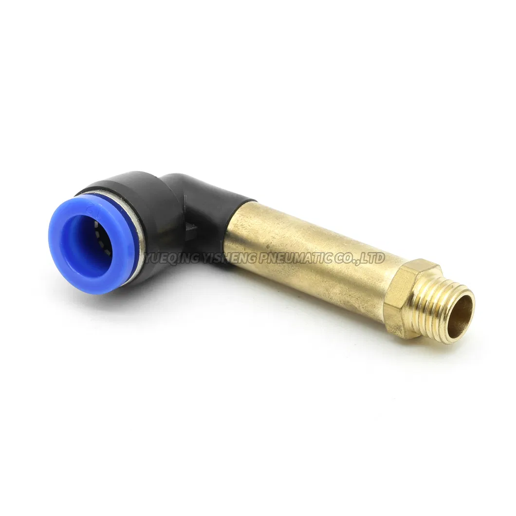 4mm 6mm 8mm 10mm 12mm 1/8&quot; 1/4&quot; 3/8&quot; 1/2&quot; M5 M6 Pll Extended Male Elbow Push to Tube Quick Connect Pipe Pneumatic Air Hose Fitting