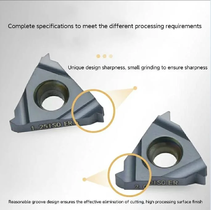 Wyk CNC Carbide Thread Cutting Inserts|Changzhou 16IR AG55 Vp15TF Ue6020 Us735 Carbide Inserts Thread Turning Tool Lathe Cutting Tool