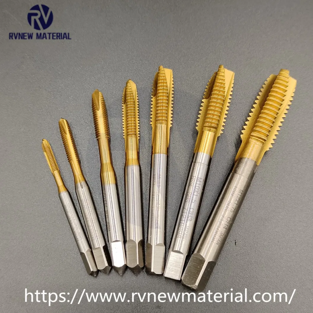 Titanium Coated Machine Tap Spiral Tip Tap M2-M10