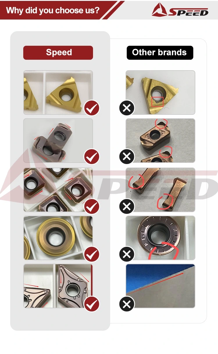 Speed Hard Metal Cutting Thread Indexable Blade 16er/IR 1.0/1.5/2.0ISO 14W AG55 AG60 11er/IR150ISO Threading Inserts Turning Tools