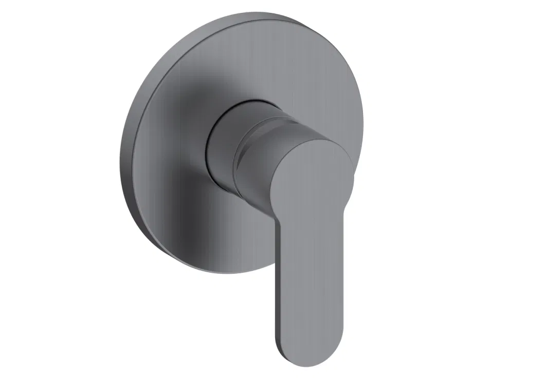 Quatorze Deck Pillar Sink Mixer Tap Gun Grey