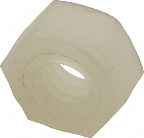 1/4&quot;-20 Thread Size Plastic Nylon Hex Nut