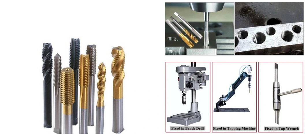 Ground Type 6h Screw Taps for Making Thread on Metal