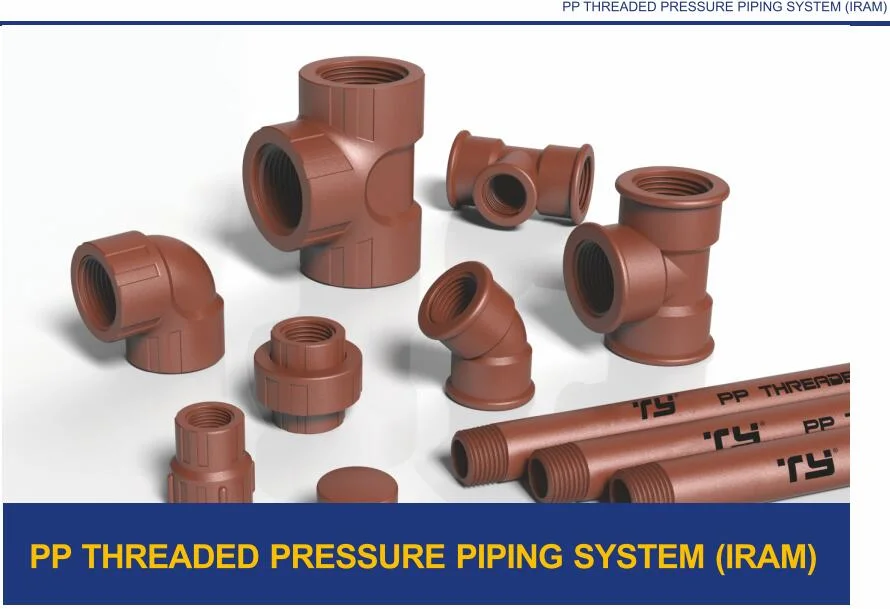 Plumbing Supply Red Pn16 Male Plug Pph Plastic Pipe Fitting