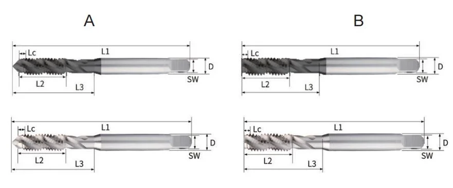 High-Speed Steel Spiral Point Flute Tap JIS DIN High Quality CNC Tap