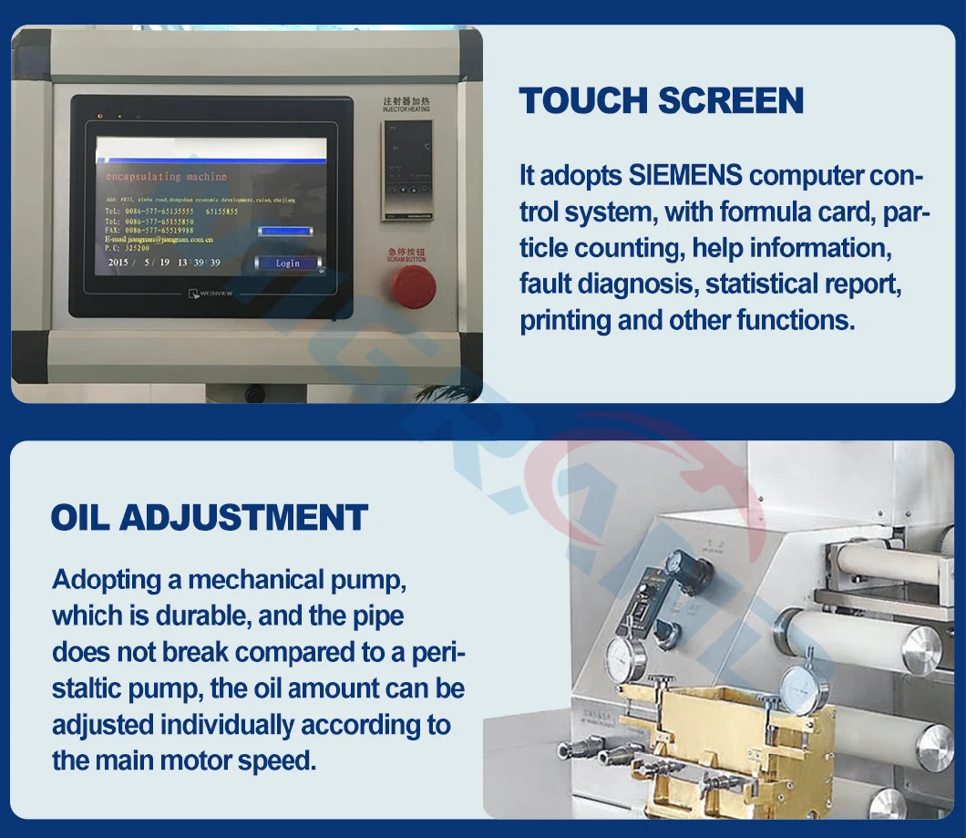 Four Sets of Free Rotary Die Rollers Softgel Encapsulation Machine