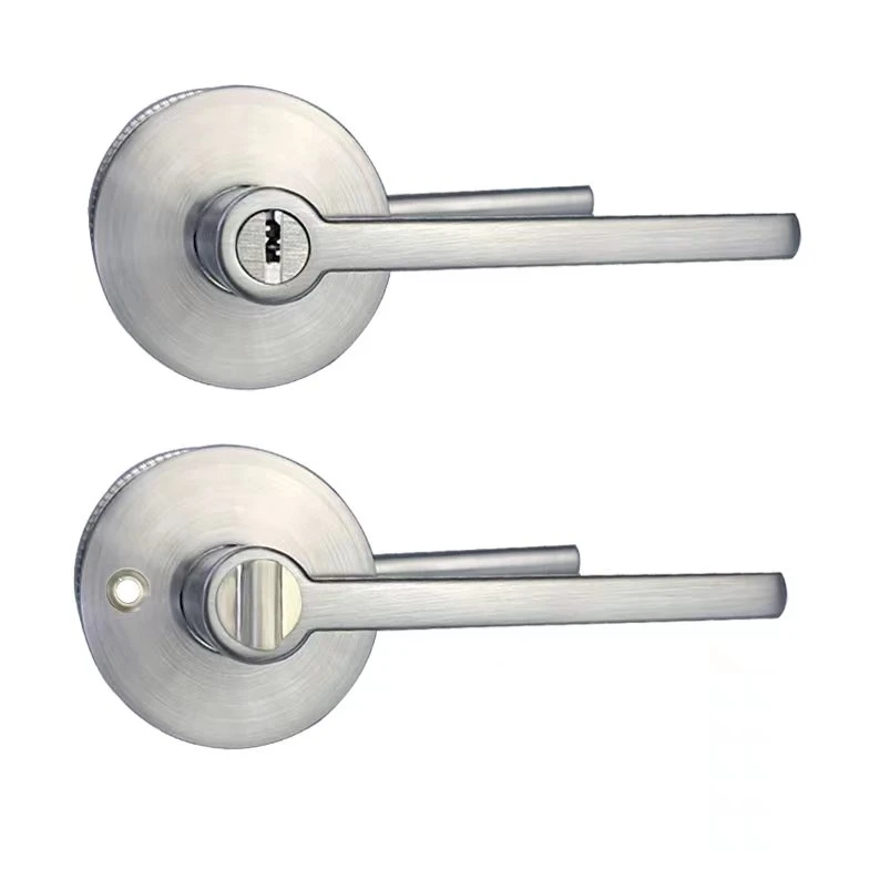 Contemporary Slim Round Design Easy Open Good Quality Lever Laxury Golden Door Handles