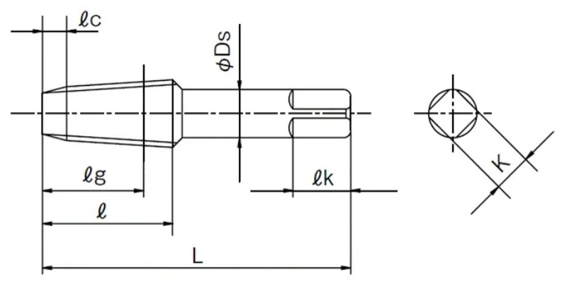 NPT High Speed Steel Steel M2 Taper Pipe Thread Taps