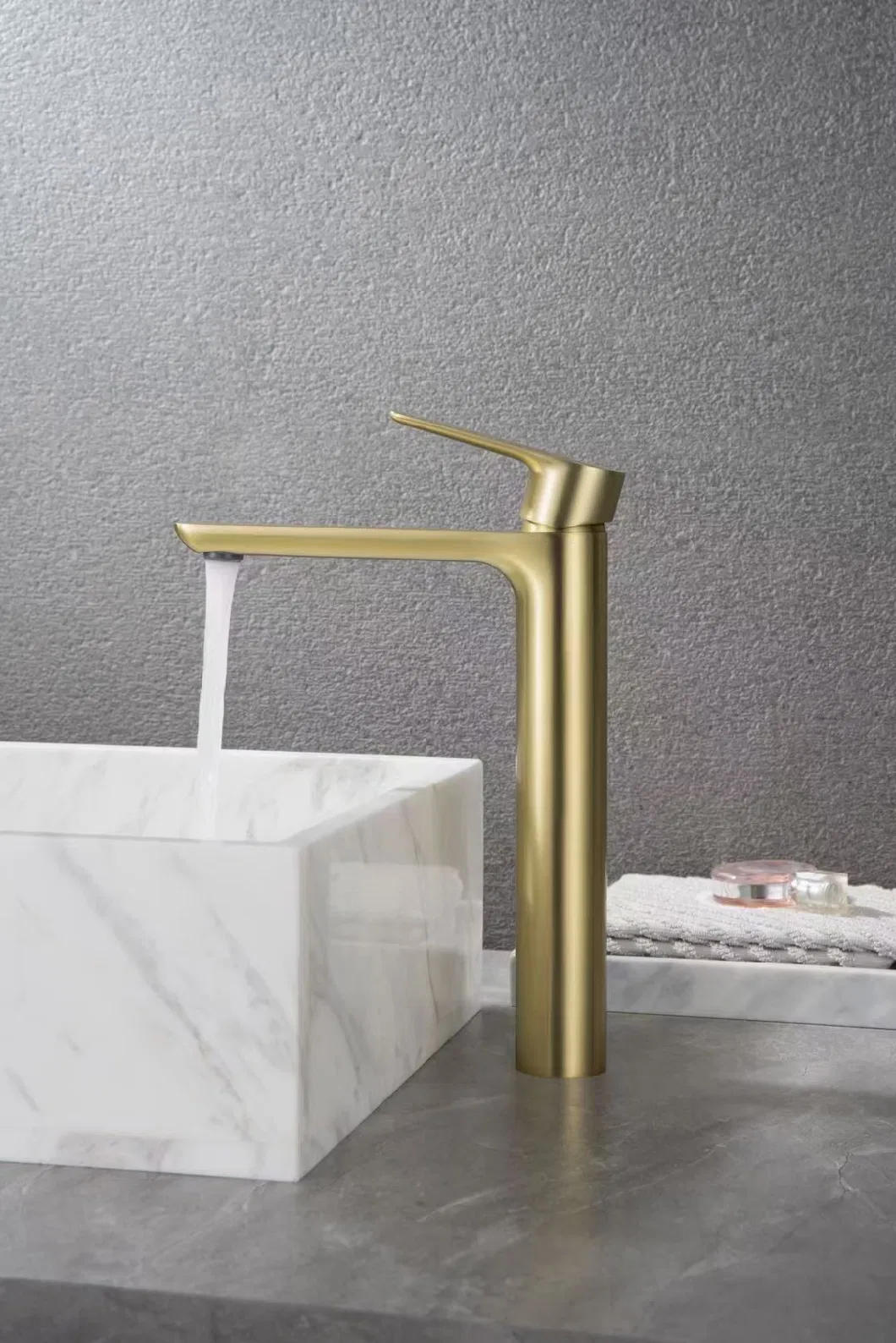 Bathrooms Brushed Gun Metal Basin H59 Brass Water Tap Mixer