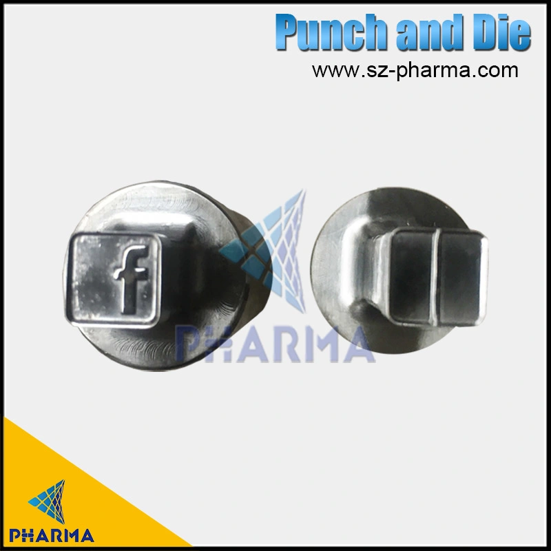 8mm Round Shape Engraved Logo Punch Die Blank Design