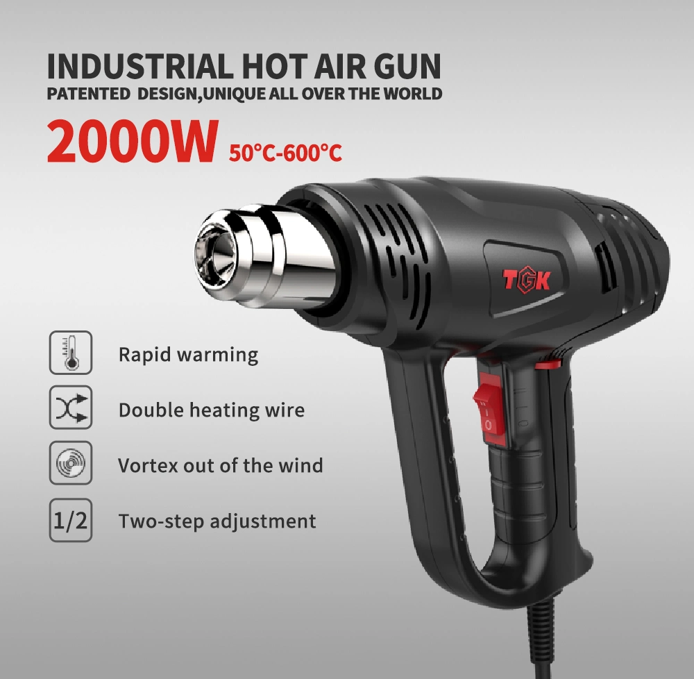 Electric Portable Heat Gun Is Suitable to Help Clean up Threading Hg5520