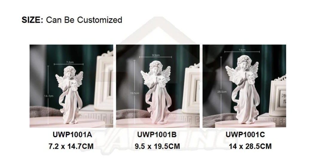 Angel Figurine Home Decor Christmas Gift Garden Sculpture Resin Statue Wedding Decoration