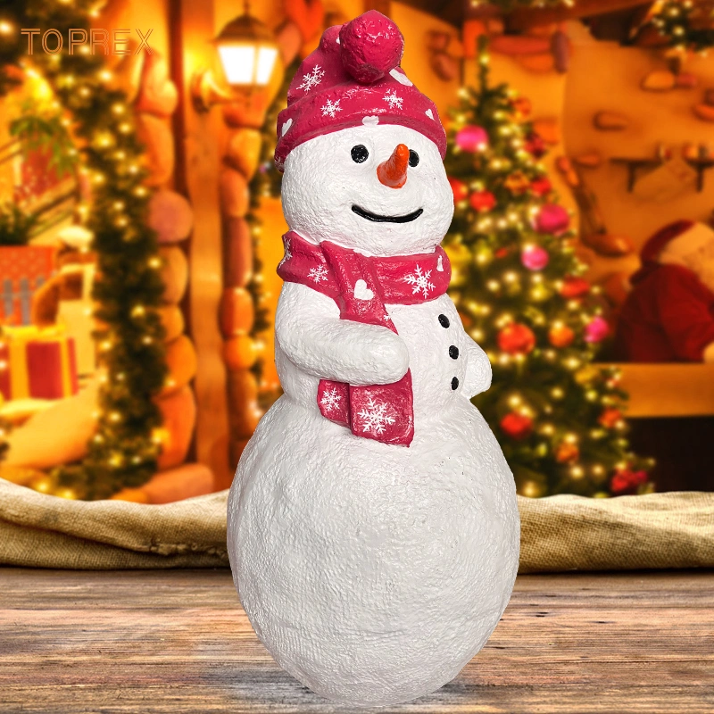 Toprex Christmas Decorative Large Size Fiberglass Snowman for Outdoor Statue