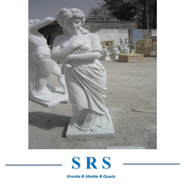 European Style Marble Stone Hand-Made Figure Sculpture Statue for Outdoor Indoor Garden Decoration