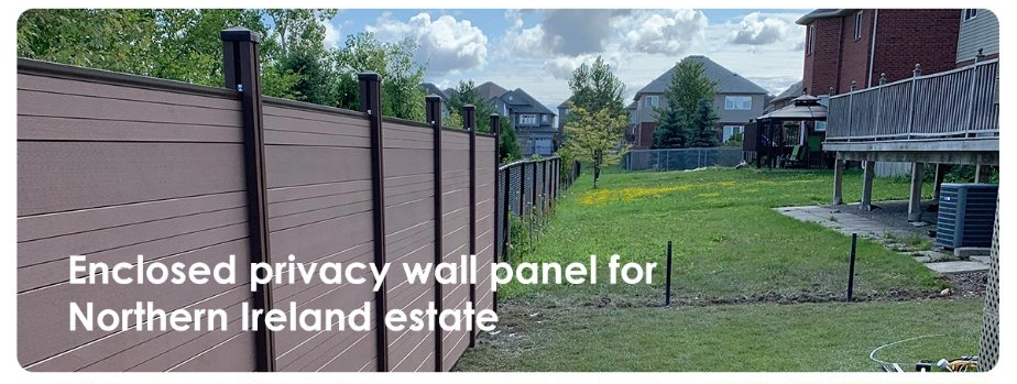 Own Brand WPC Panels Composting Wood Fence Privacy Design