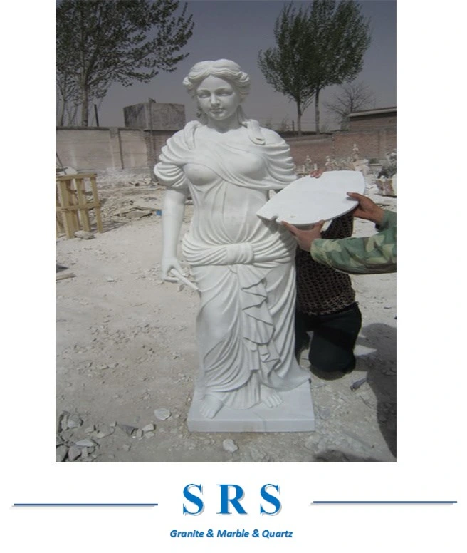 European Style Marble Stone Hand-Made Figure Sculpture Statue for Outdoor Indoor Garden Decoration