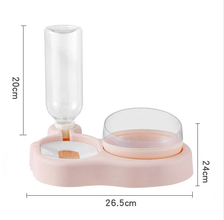 Hot Selling Plastic Cat Feeder Pet Bowl Water Dispenser