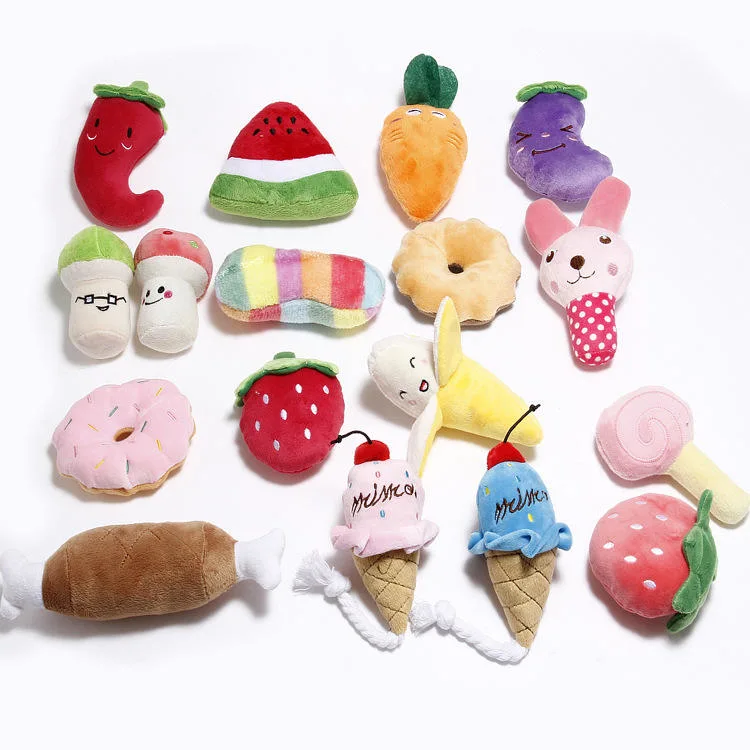 Cheap Wholesale Teeth Cleaning Custom Interactive Chew Dog Plush Toys