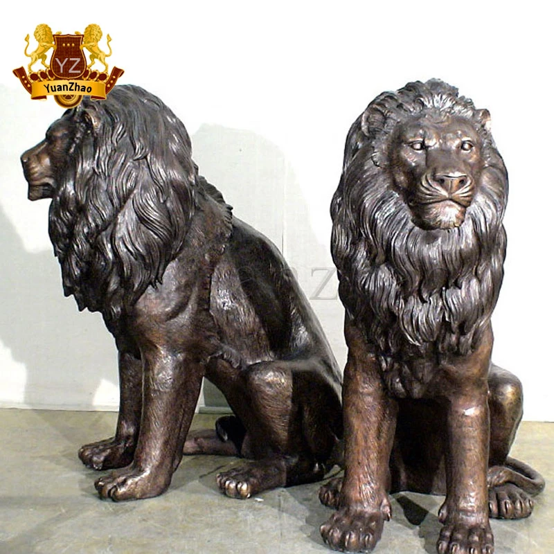 Life Size Garden Bronze Lion Statue for Outdoor Decoration Sculpture