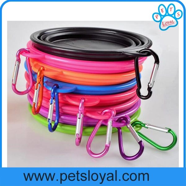 Factory Wholesale Collapsible Silicone Pet Dog Cat Bowl