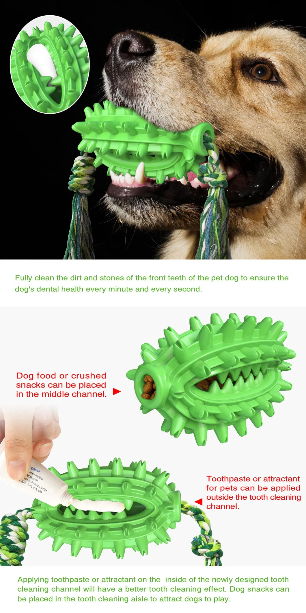 Voovpet Toothbrush Chew Toy for Small Medium Large Dogs, Toys for Boredom Large Medium Dogs, Puppy Teething Toys, Dog Toys Indestructible.