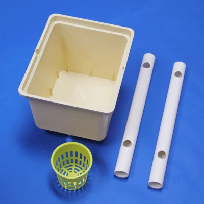11L Sistema de Cultivo Hidropónico Dutch Bucket con Codos de Sifón