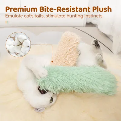 Gato Gato juguetes almohadas, suave y duradera 3 Pack de sonido ondulada Hierba gatera Juguetes, juguetes interactivos Cat Kicker para interiores de los gatos, promueve el ejercicio de gatito